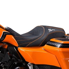Touring Seat "Sik Baggers" Custom Stitching Pillion Rider and Passenger Seat