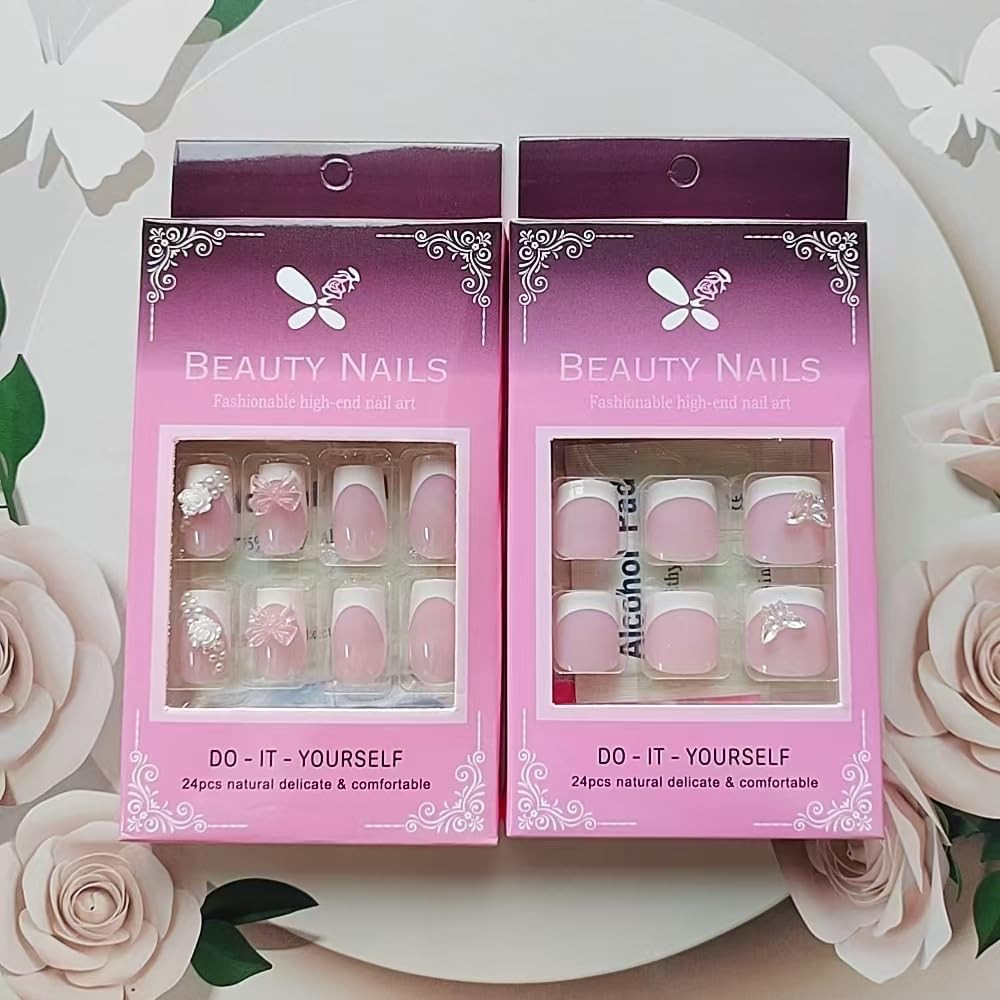 48 Adesivi per French Manicure Quadrata - Semplicità e Tradizione - 4