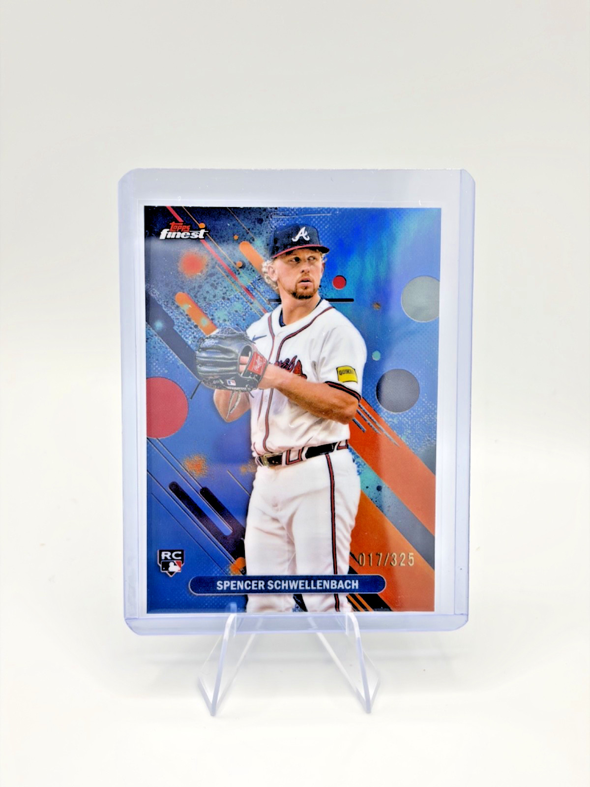 2025 Topps Finest - Spencer Schwellenbach #43 Sky Blue Refractor /325 (RC)