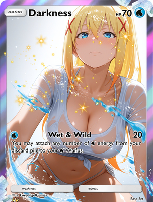 #ad LoveangelGames Season 4 Custom Card Waifu Universe Darkness Wet amp;Wild $12.99
