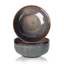 22 Ounce Serving Bowls Set - Ceramic Bowl Set of 2-5.75 inch for Salad, Soup,...