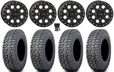 System 3 SB-7 15'' Wheels Bk (6+1) 33'' Daemon Tires Can-Am Commander Maverick