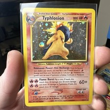 Pokémon Swirl! TCG Typhlosion Neo Genesis Holo Rare 17/111 Unlimited  on eBay
