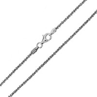 Cavill Halskette Damen 925 Silber Criss Cross, 50 Cm, Filigran, Elegant