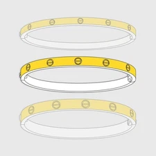 Protection Film for Cartier Love Bracelet Classic 6.1mm Medium 4.8mm Small3.65mm