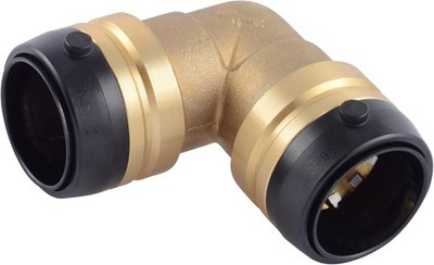 SharkBite 1-1/4in 90 Degree Elbow Push Connect Brass Fitting UXL0235 PEX