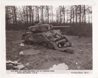 Original WWII Army Photo KO 6th ARMORED DIVISION M4A3 SHERMAN TANK Hellimar 58