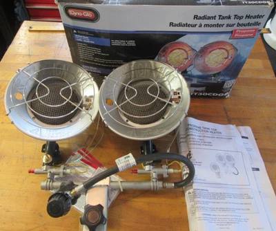 DYNA-GLOW RADIANT TANK TOP HEATER TT30CDGP 9K-30K BTU VARIABLE CONSTRUCTION USE - Image 1 of 4