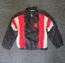 Vintage Rare Givenchy Activewear Colorblock Windbreaker Jacket Small Red Black