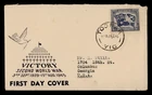 DR WHO 1946 AUSTRALIA FDC VICTORY/PEACE ISSUE TOOPAK R77575