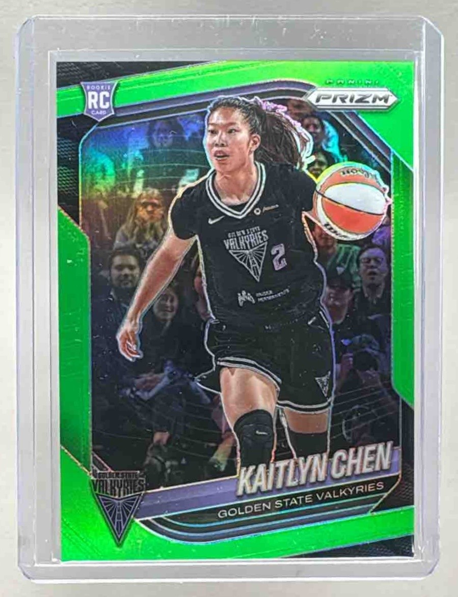 Kaitlyn Chen 2025 Panini WNBA Prizm #100 Lime Green Rookie RC /225