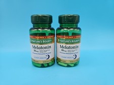 Nature's Bounty Melatonin 10 mg 60 Capsules For Sleep Health Lot Of 2 EXP 10/26