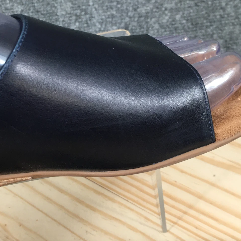 Sandalias con cunas para caminar para mujer 6M Cam informales cómodas sin cordones de cuero azul Foto 2 de 4