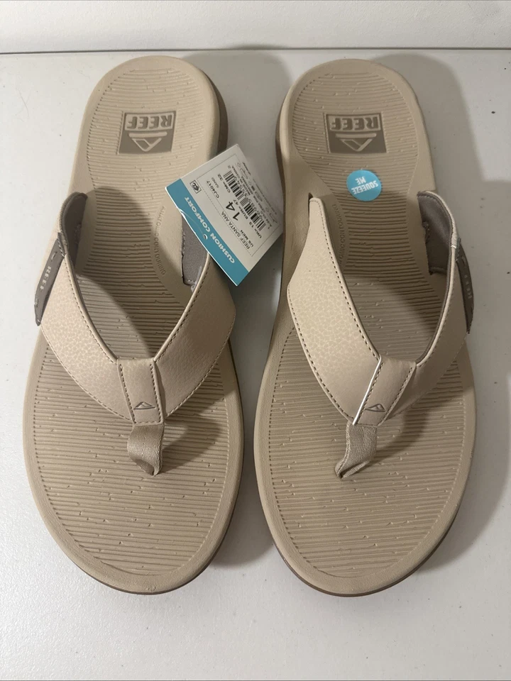 Sandalias cómodas con cojín Reef Santa Ana para hombre talla 14 Foto 4 de 4