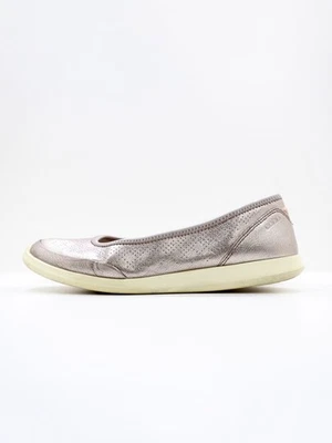 Ecco Sense Bronze Leather Lightweight Comfort Ballet Flats - 9/EU 40. Scuffs - Image 1 of 4