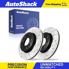Front Drilled Slotted Brake Rotors for Honda Fit Insight Civic Acura EL