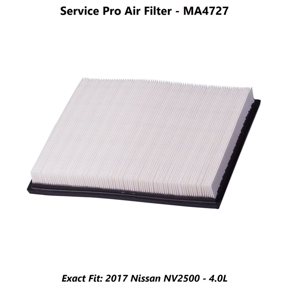 2017 Nissan NV2500 4.0L Complete Air, Oil & Cabin Filter Kit (5W-30) - Imagem 4 de 4