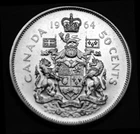 1964 50¢ uncirculated silver proof coin - shows beautifully
