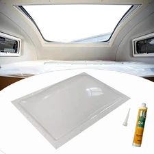 RV Skylight Replacement Kit, 17" x 25" OD Outer Dome Fits 14" x 22" clear 