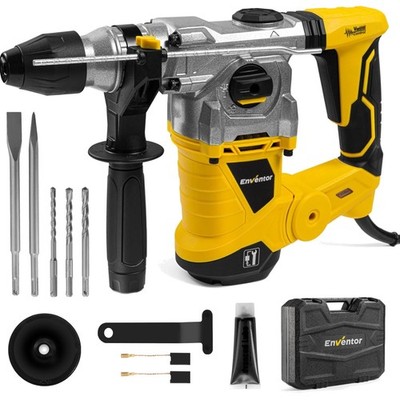 Bohrhammer SDS-Plus 1500W Schlaghammer mit 6Joule Abbruchhammer Beton Holz Me...