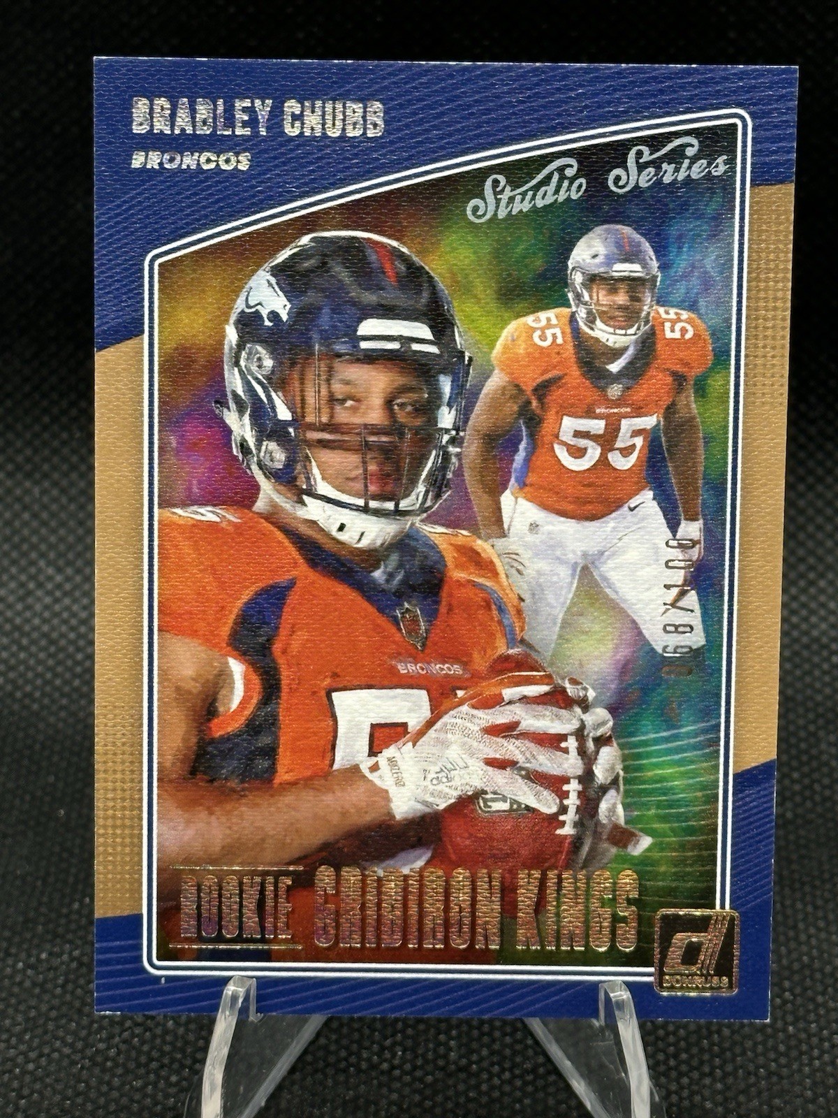 BRADLEY CHUBB /100 STUDIO SERIES ROOKIE GRIDIRON KINGS 2018 DONRUSS