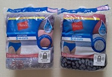 Hanes Women's Cool Comfort Cotton 5 Hi-Cuts Underwear Size 3XL - 2 Packs