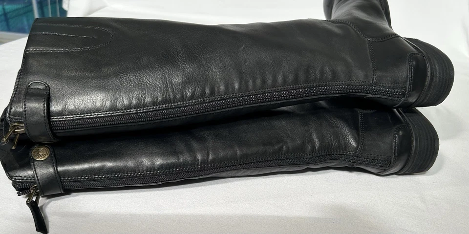 Botas de Montar Sam Edelman Penny Cuero Negro 7M Alto Cremallera Ecuestre ¡¡MUY BONITAS!!! Foto 4 de 4