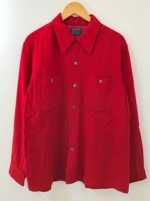 PENDLETON 60er Jahre Langarmhemd mit offenem Kragen 007