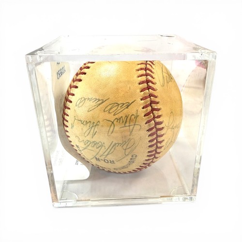 1979 LA Dodgers Team Signed Autographed Baseball Tommy Lasorda Garvey Cey Rawlin