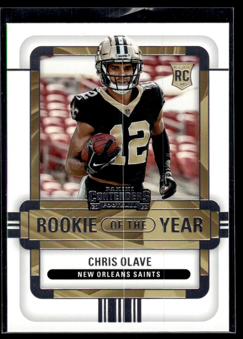 2022 Panini Contenders Rookie of the Year Chris Olave New Orleans Saints