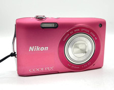   Near Mint  Nikon COOLPIX S3300 Strawberry Pink 6x Zoom 16.0MP JAPAN Authentic