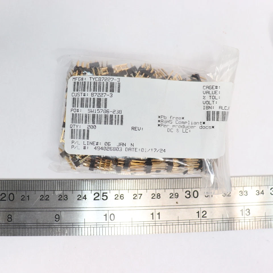 (200-Pk) Conectores AMP de conectividad TE 87227-3 Foto 2 de 4