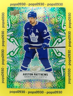 Auston Matthews, Toronto Maple Leafs, 2025, UD Ice, green, #51