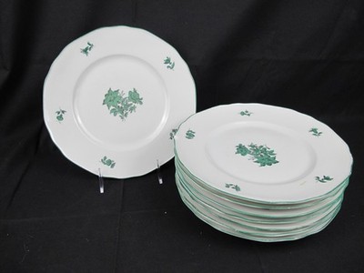 (8) Augarten Wien Vienna Maria Theresia Dinner Plates 5098 9 1/2''