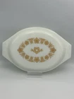 Vintage Pyrex Casserole Lid ONLY Butterfly Gold Milk Glass 945C 19 Oval
