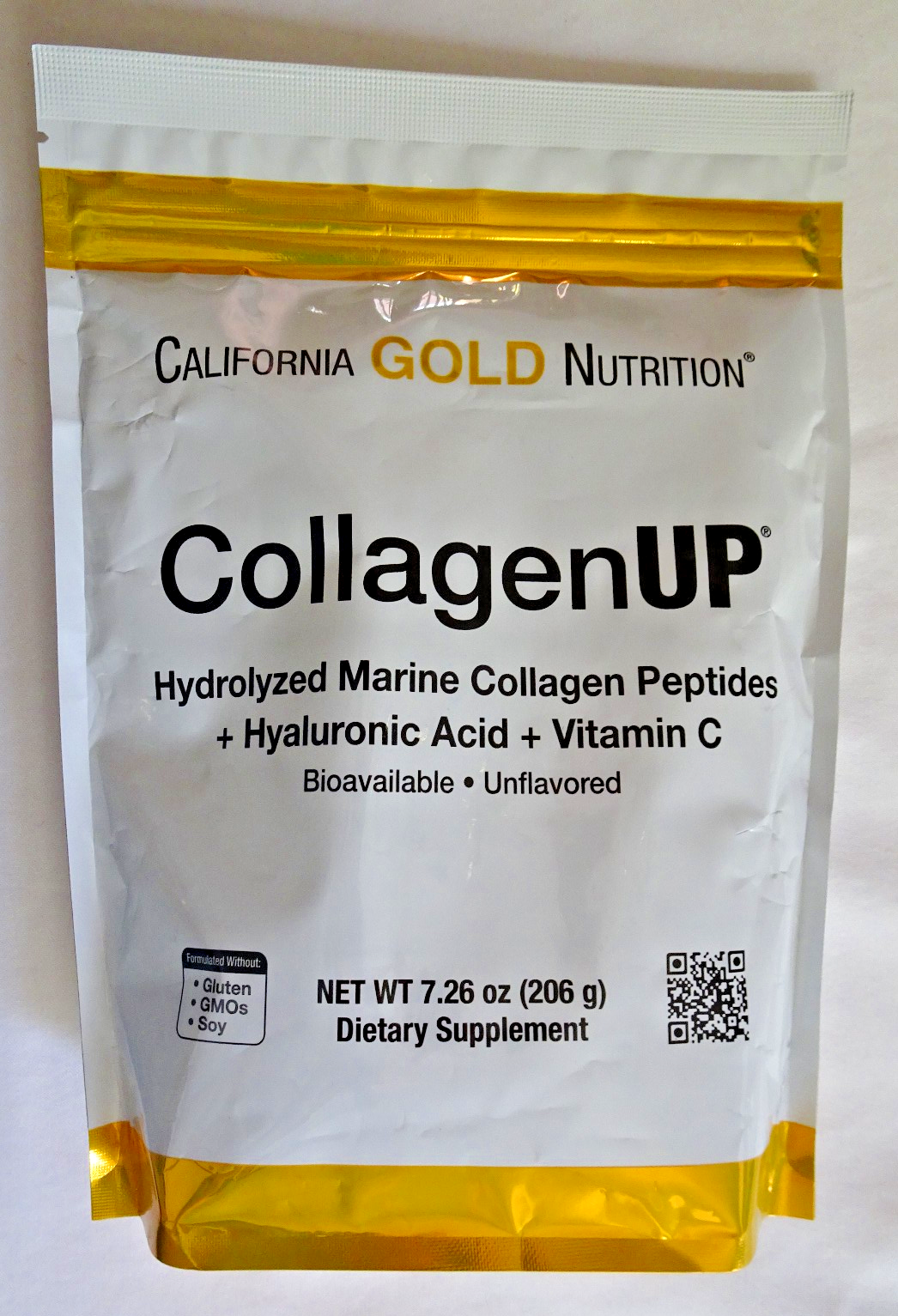 CollagenUP Hydrolysed Marine Collagen + Hyaluronic Acid By California Gold- 206g