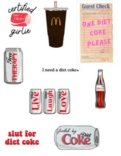 Diet Coke stickers