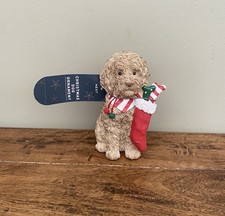 NEXT Christmas Ornament Louie Labradoodle Dog Stocking - BNWT
