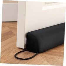 Water Resistant Door Draft Stopper Blocks Hot and Cold Air 36 Inches Black