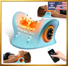 Hugterra Neck Massager 2025, Neck and Shoulder Relaxer with Heat, 3 Modes, Porta