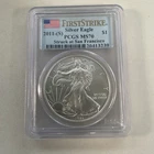 2011 - (S) PCGS MS70 AMERICAN SILVER EAGLE MS 70 FIRST STRIKE STRUCK AT SAN FRAN
