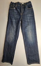 OshKosh B Gosh Sz 10R Straight Blue Jeans Denim Boys Youth Kids Pants Adjustable