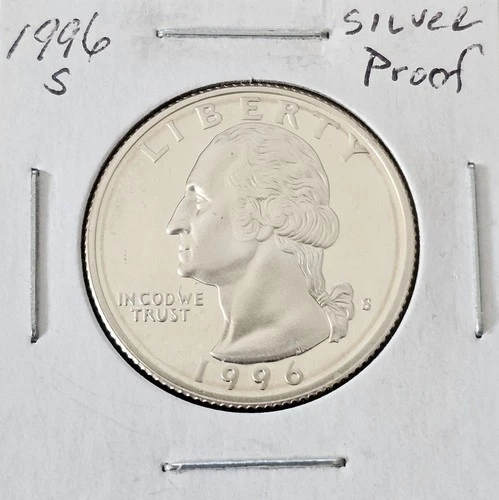 1996S Silver Extremely High Grade Washington Quarter Proof