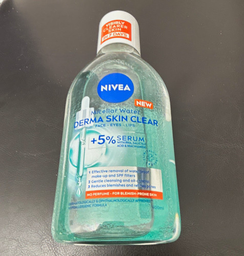 NIVEA Derma Skin Clear Micellar Water 400ml + eye make up remover 125 mL