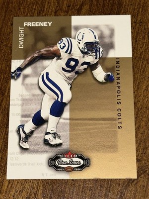 DWIGHT FREENEY 2002 Fleer Box Score Rookie Card #142 (numbered 1148/1500 COLTS