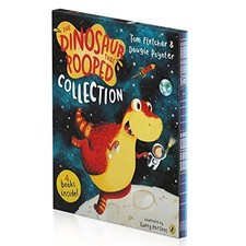 Dinosaur That Pooped 4 Book Collection Set by Tom Fletcher Book The Fast Free
