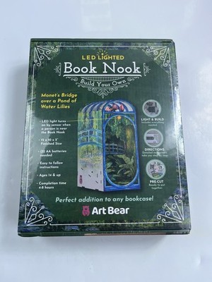Book Nook Build Your Own Monets Bridge Over A Pond of Lilies LED Lighted Kit