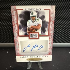 SAGE 2021 Premier Draft Rookie Autograph Aaron McCallister A32 Charlotte NCAA