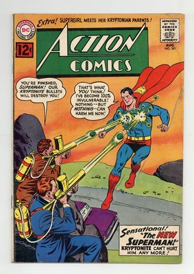 ACTION COMICS #291 3.5 CURT SWAN ART SILVER AGE DC OW/W PGS 1962