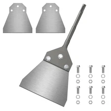 Toovem 5 Inch SDS Plus Floor Scraper Kit with Spare Blades Bolts Nuts Tile Re...